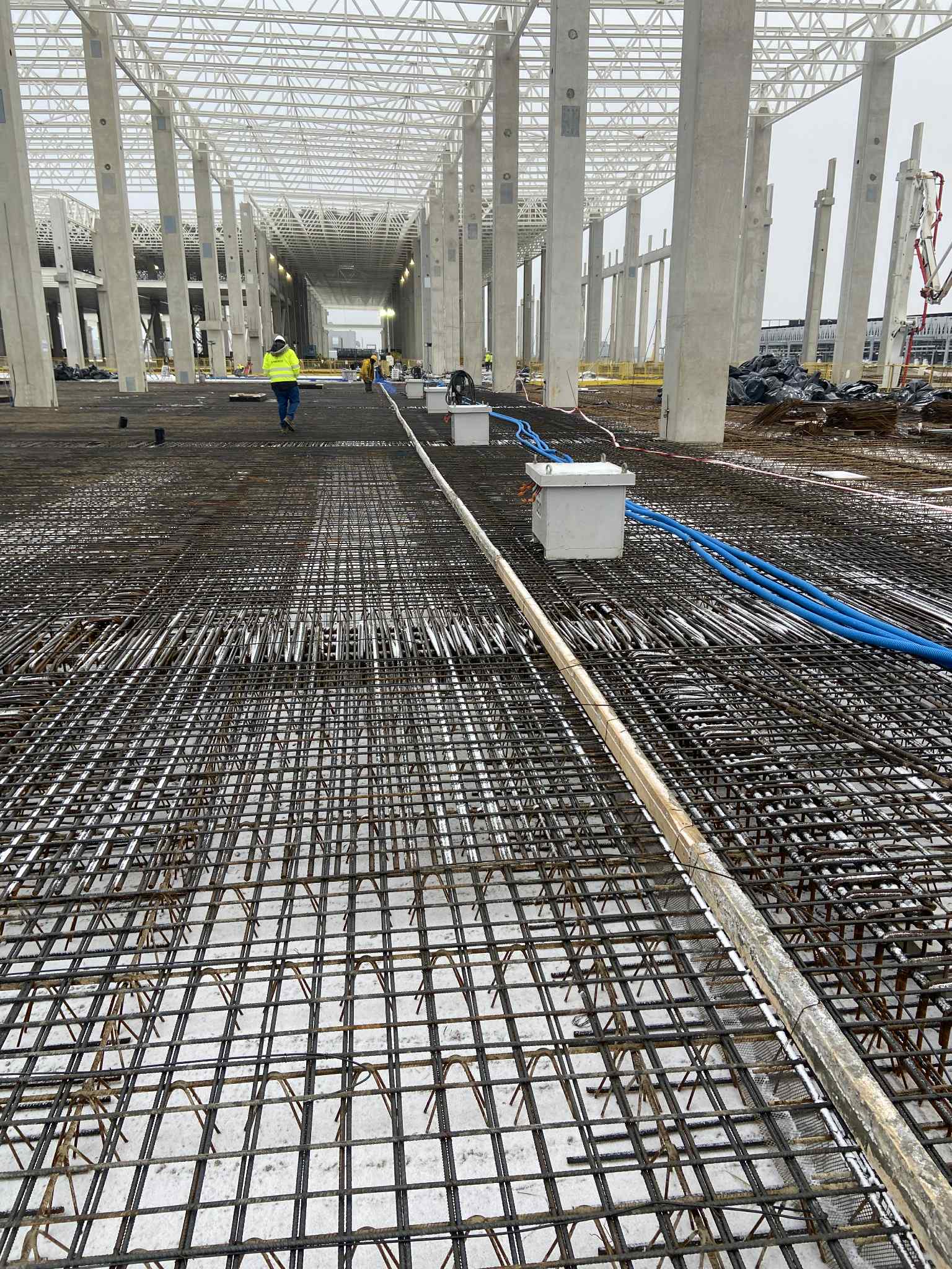 Przygotowanie zbrojenia do nagrzewania betonu